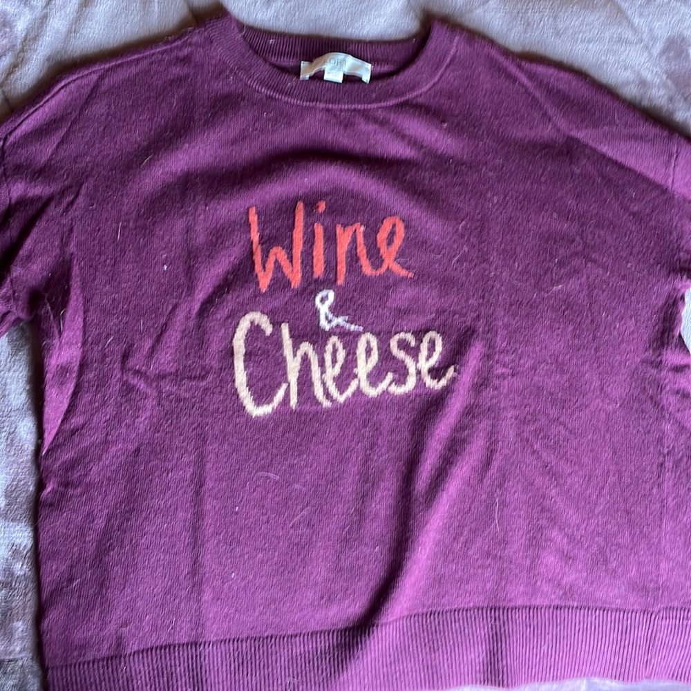 Wine and Cheese sweater